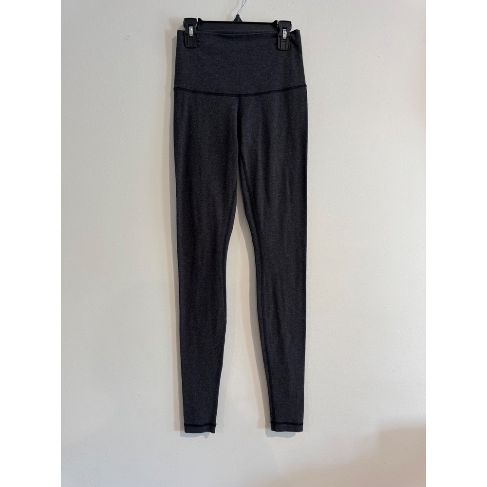 Lululemon Wunder Under High-Rise Leggings Women Size 4 Heathered Charcoal‎ Grey